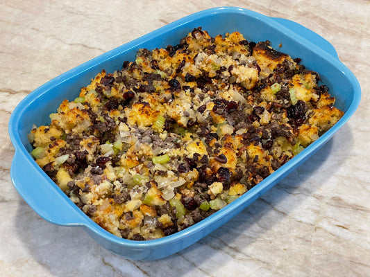 Smoked Cornbread & Sausage Stuffing
