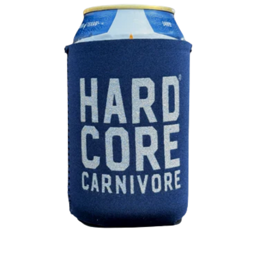 Hardcore Carnivore Stacked Logo Beer Can Cooler