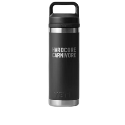 YETI x Hardcore Carnivore Black Rambler 18oz Water Bottle