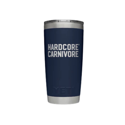 YETI x Hardcore Carnivore Navy Blue Rambler 20oz Tumbler