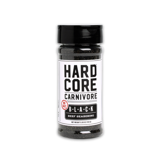 Hardcore Carnivore: Black NO SALT sodium-free shaker jar