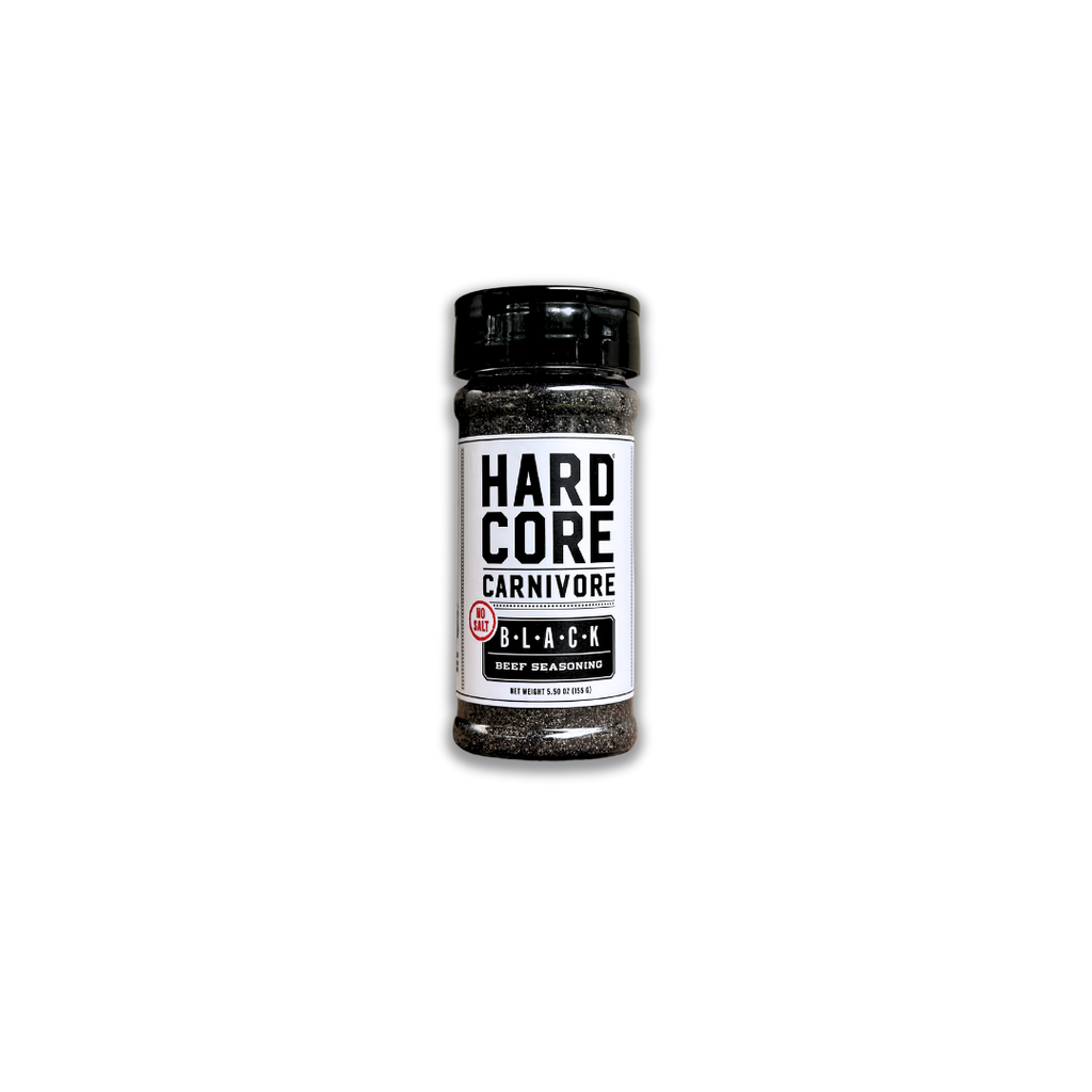 Hardcore Carnivore: Black NO SALT sodium-free shaker jar