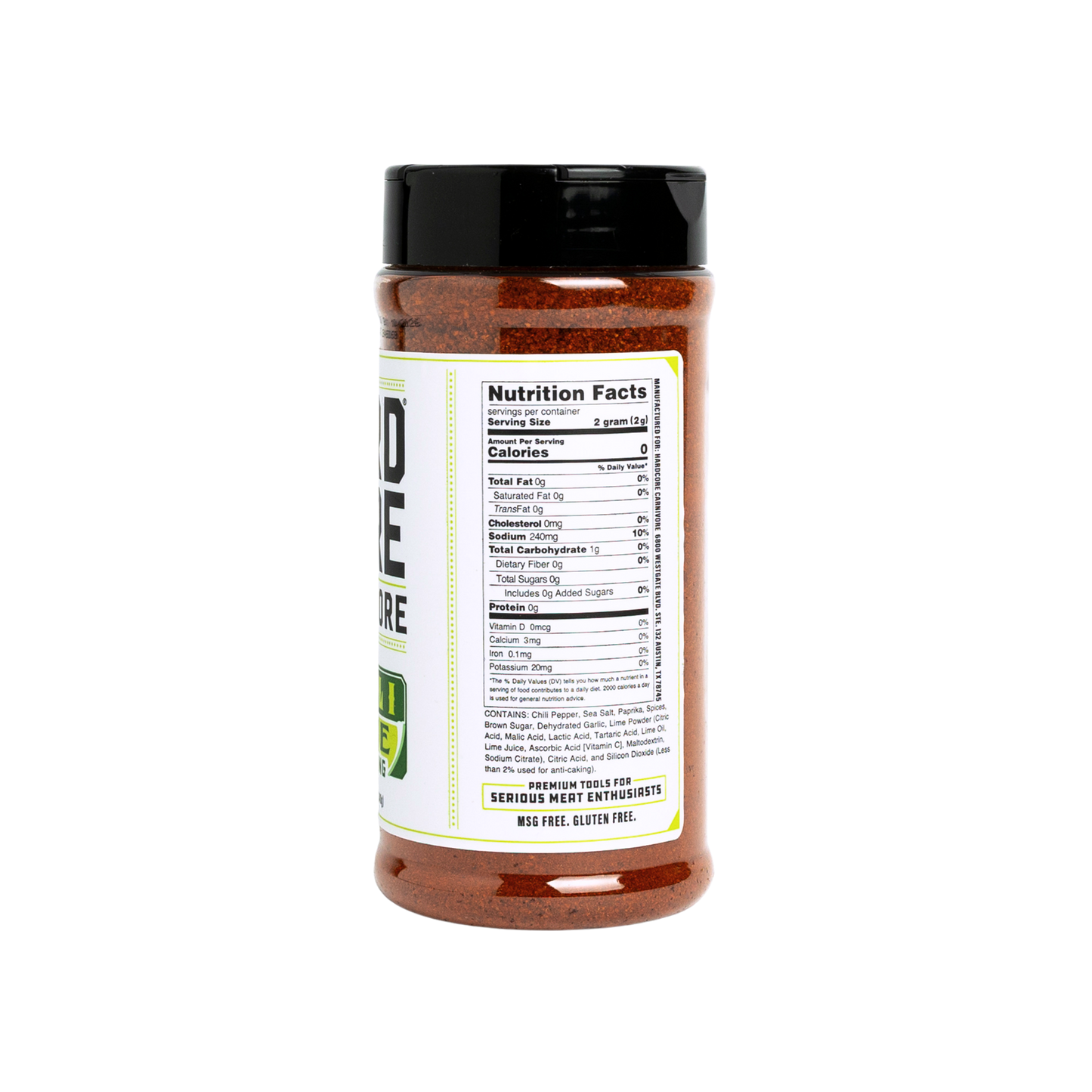 Hardcore Carnivore: Chili Lime seasoning