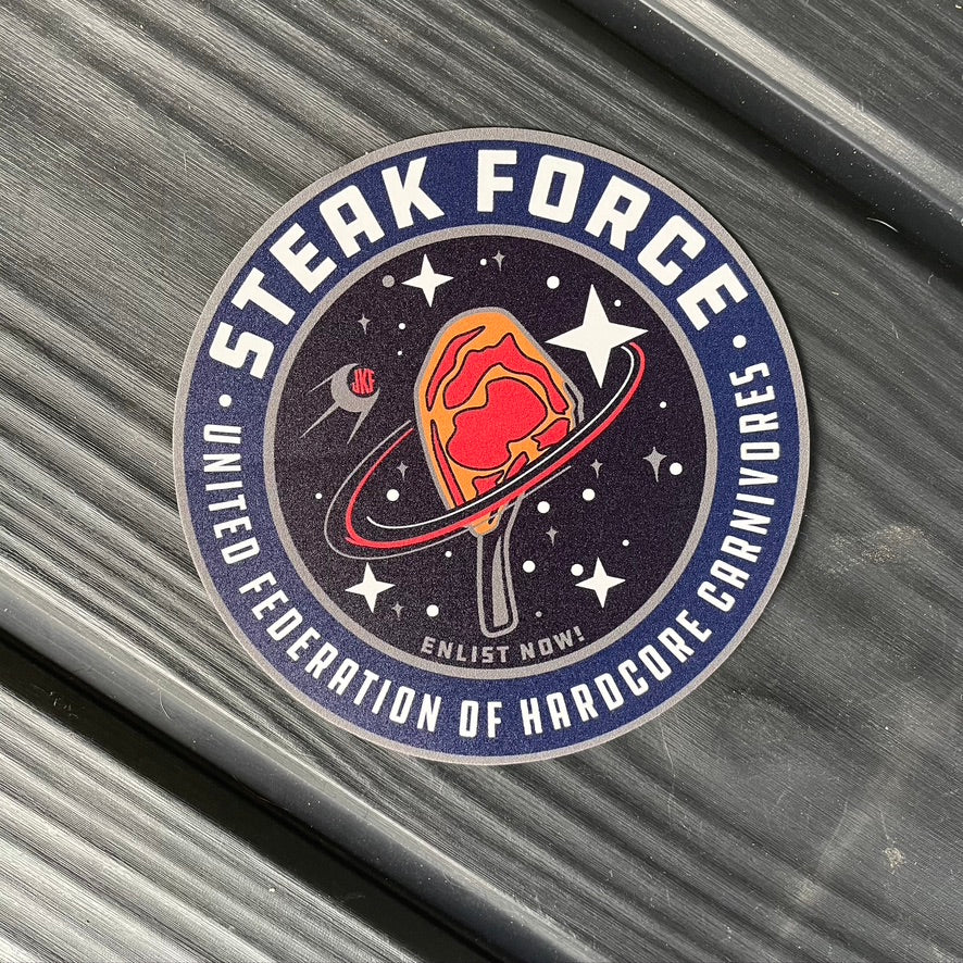 STEAK FORCE 4" Decal Sticker
