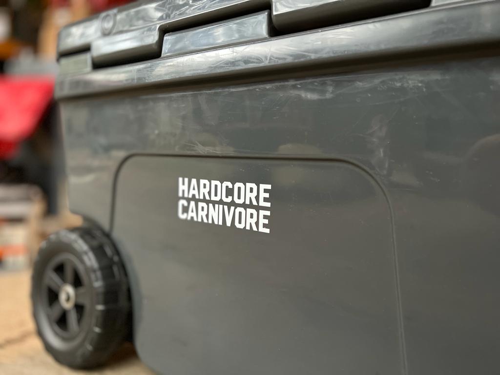 Hardcore Carnivore Block Logo Vinyl Transfer Sticker