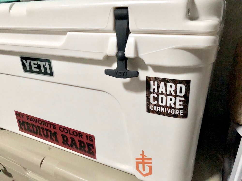 Hardcore Carnivore Camo Sticker Decal