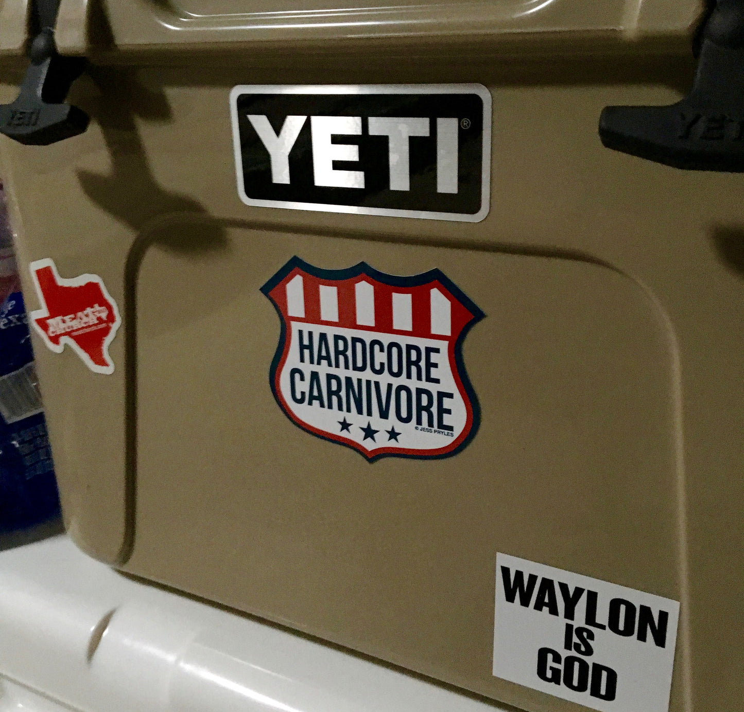 Hardcore Carnivore Shield Sticker Decal
