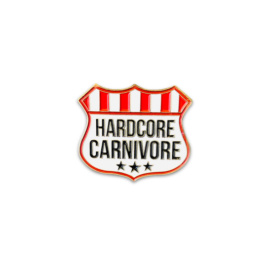 Hardcore Carnivore Shield Logo Enamel Pin