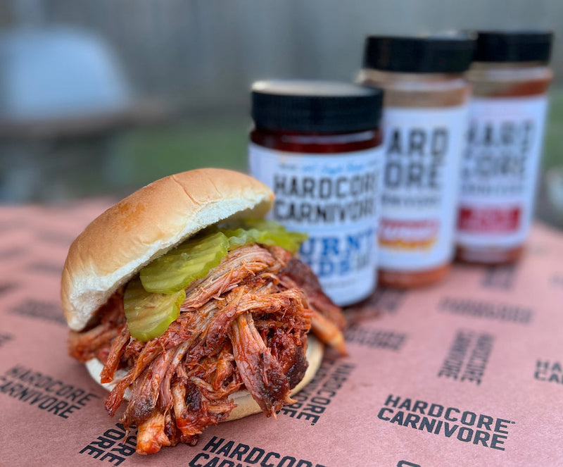 Chunky BBQ pulled pork sandwiches