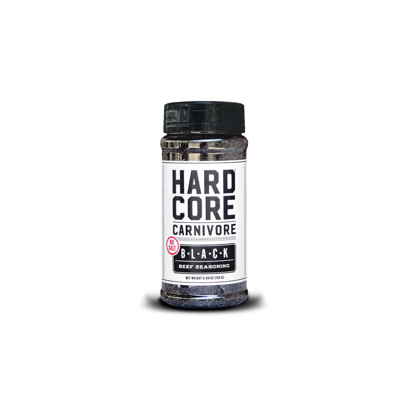 Hardcore Carnivore: Black NO SALT sodium-free shaker jar