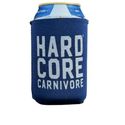 Hardcore Carnivore Stacked Logo Beer Can Cooler