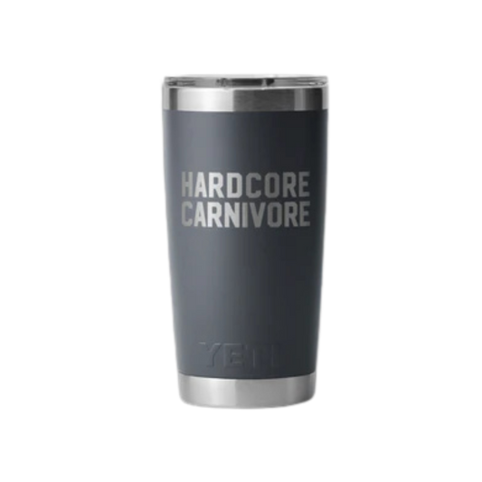 YETI x Hardcore Carnivore Charcoal Rambler 20oz Tumbler