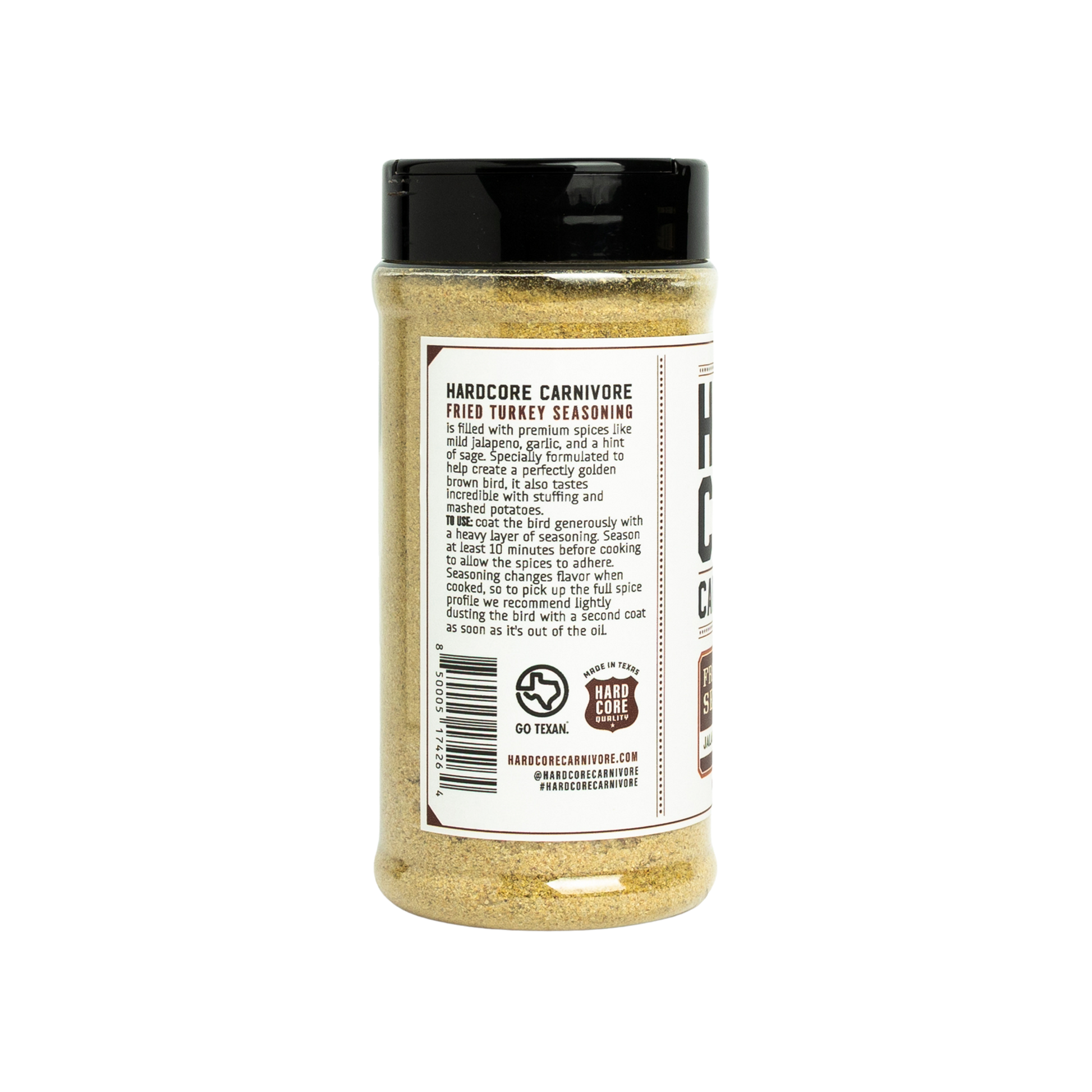 Hardcore Carnivore: Fried Turkey holiday seasoning - 11 oz Hardcore Carnivore: Fried Turkey holiday seasoning - 11 oz