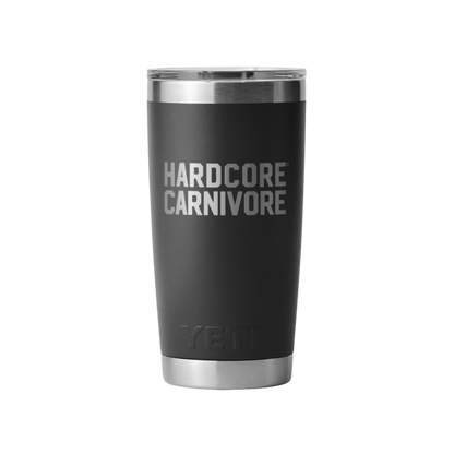 YETI x Hardcore Carnivore Black Rambler 20oz Tumbler