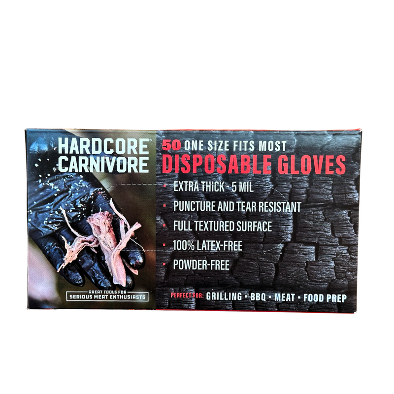 Hardcore Carnivore Disposable Nitrile Gloves