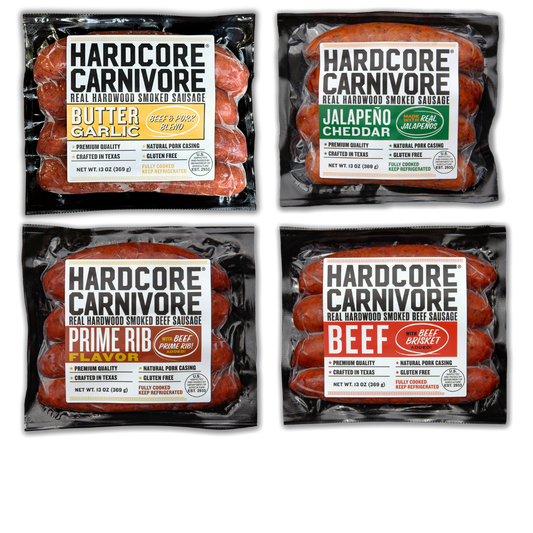 Hardcore Carnivore Hardwood Smoked Sausages