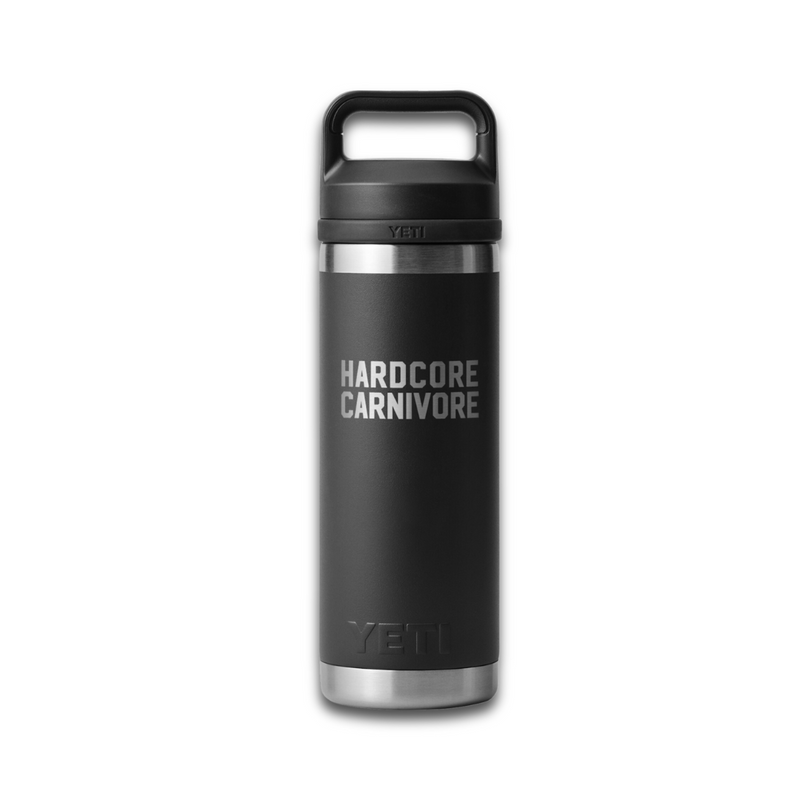 YETI x Hardcore Carnivore Black Rambler 18oz Water Bottle