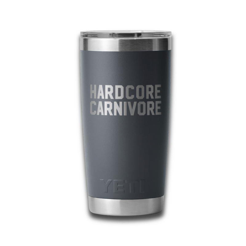 YETI x Hardcore Carnivore Charcoal Rambler 20oz Tumbler