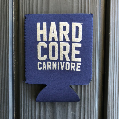 Hardcore Carnivore Stacked Logo Beer Can Cooler