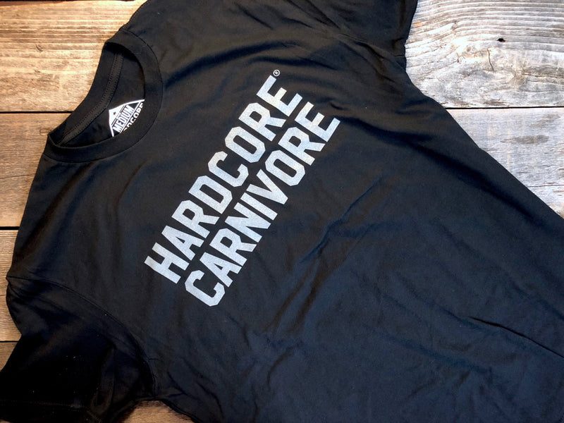 Hardcore Carnivore block logo t shirt
