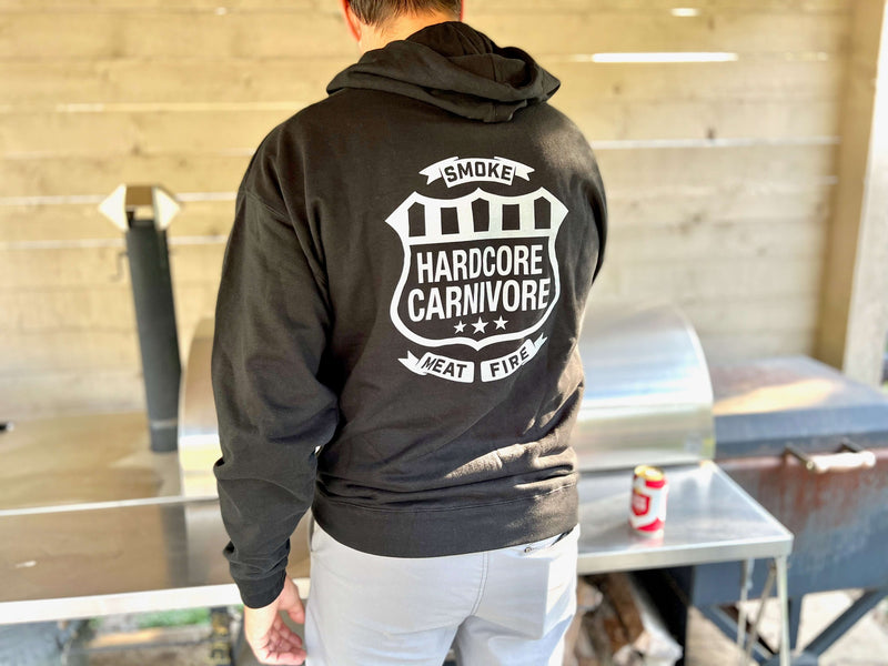 Hardcore Carnivore SMOKE MEAT FIRE Hoodie - LIMITED!