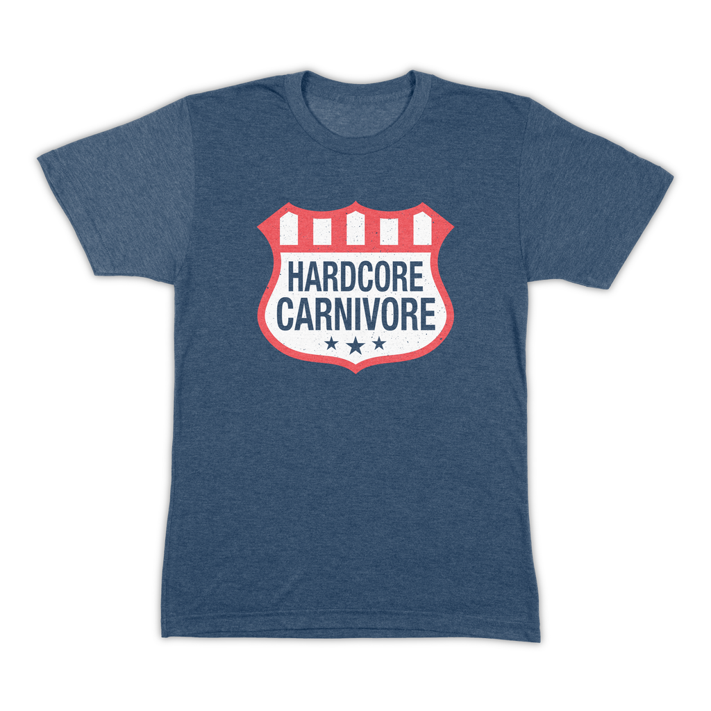 Hardcore Carnivore shield t shirt