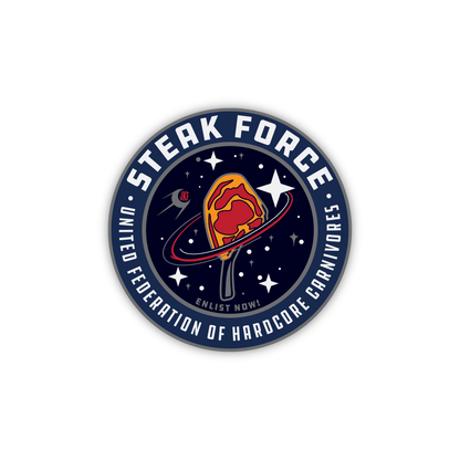 STEAK FORCE 4" Decal Sticker