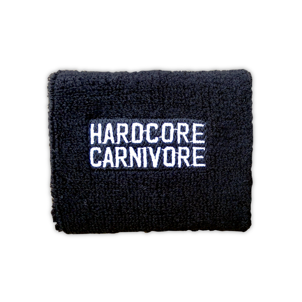 Hardcore Carnivore terrycloth wristband