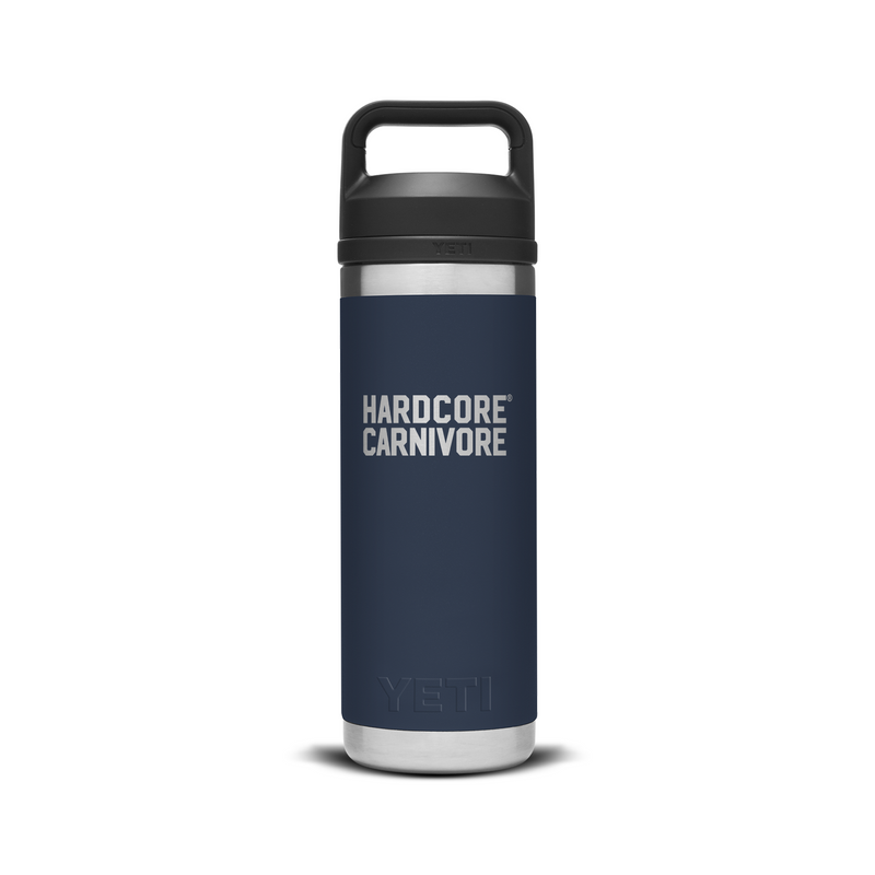 YETI x Hardcore Carnivore custom Rambler 18oz bottle - Navy