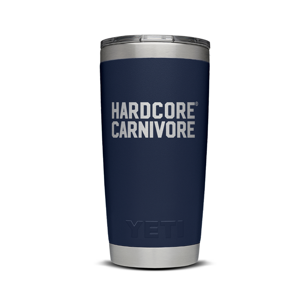 YETI x Hardcore Carnivore Navy Blue Rambler 20oz Tumbler